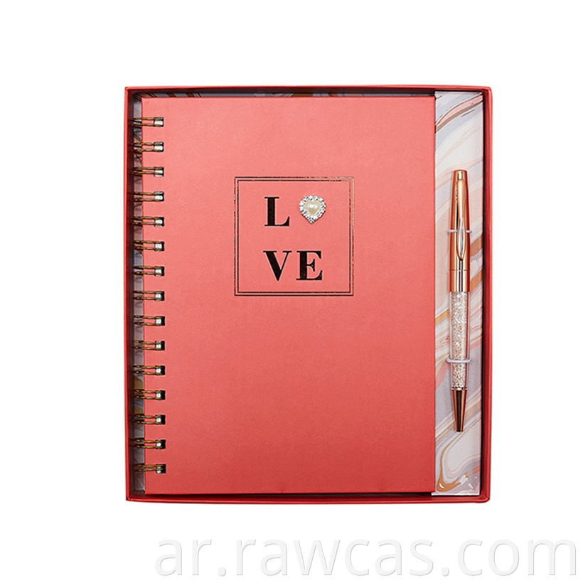 مجموعة جديدة من منتجات المنتجات و Hift Pen For Love ، مجموعة القرطاسية المكتبية الفاخرة المخصصة مع Heart Pearl